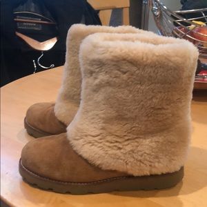 Ugg patten boots in chestnut